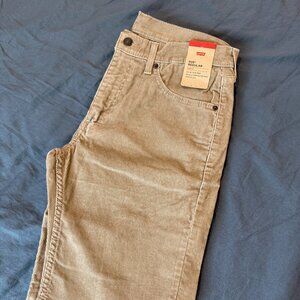 Levi's 505 Mens Corduroy Size 32 x 32 Tan (Desert Taupe)